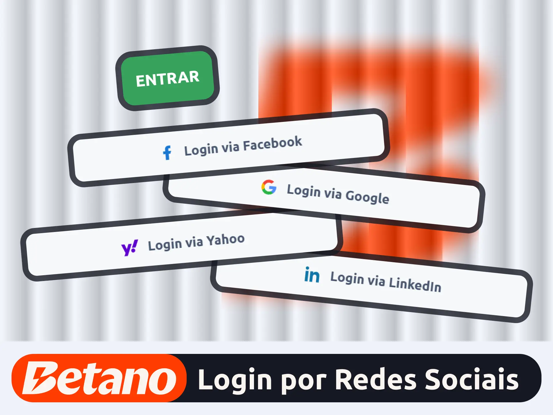 Acesse sua conta via redes sociais no site oficial Betano.