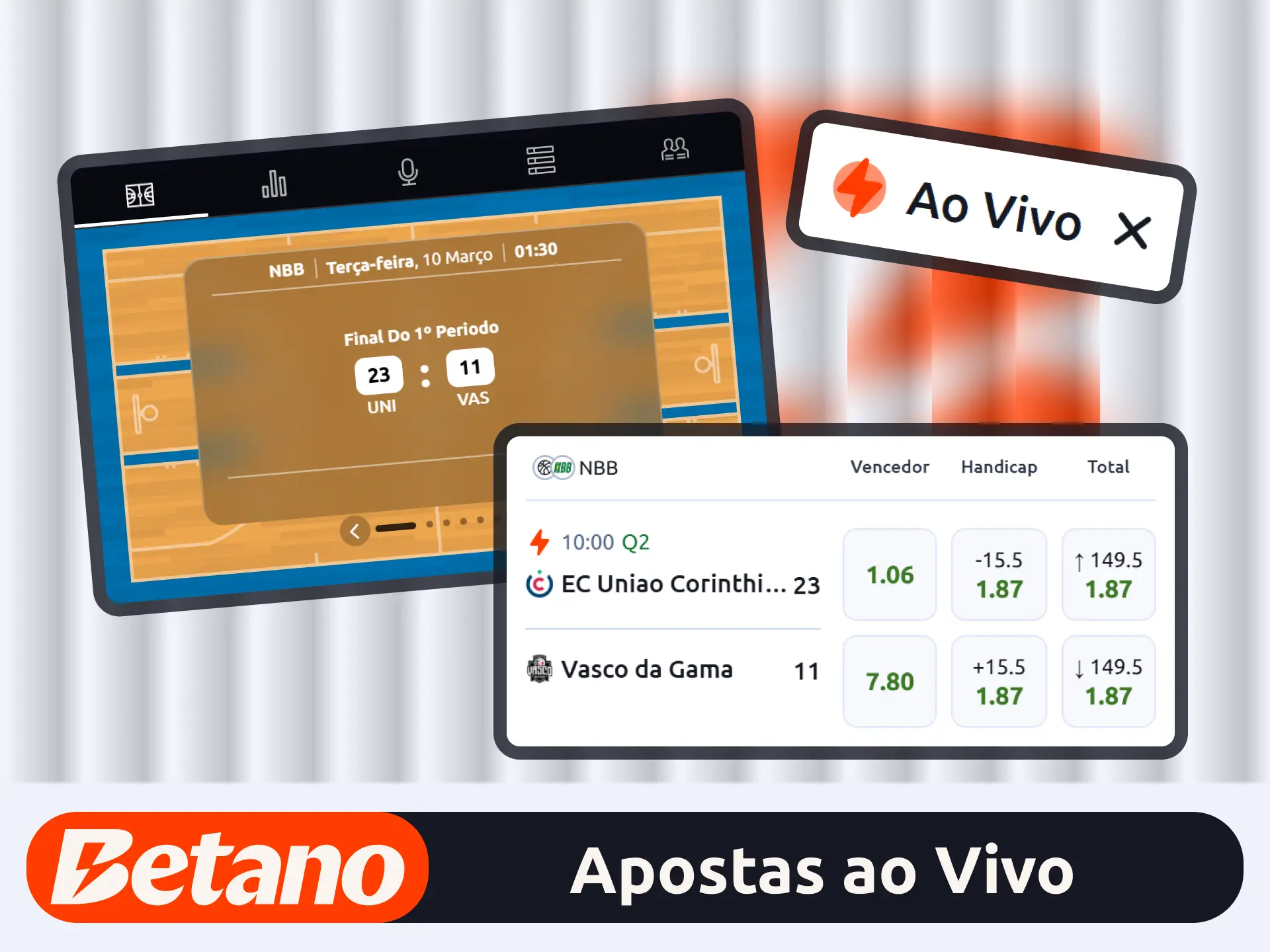 Acompanhe jogos ao vivo no site oficial da marca Betano.