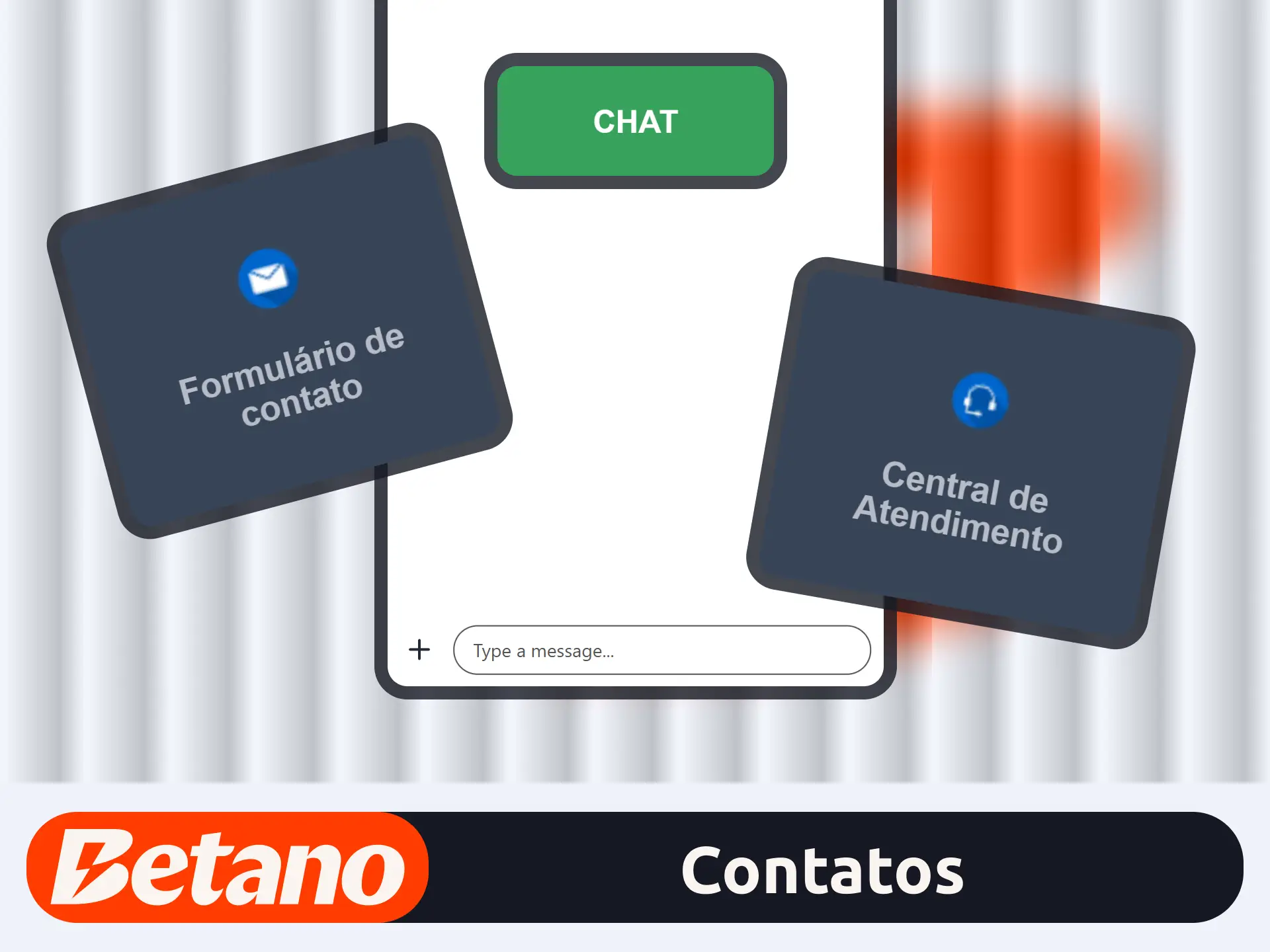 Fale com o suporte no site oficial da marca Betano.