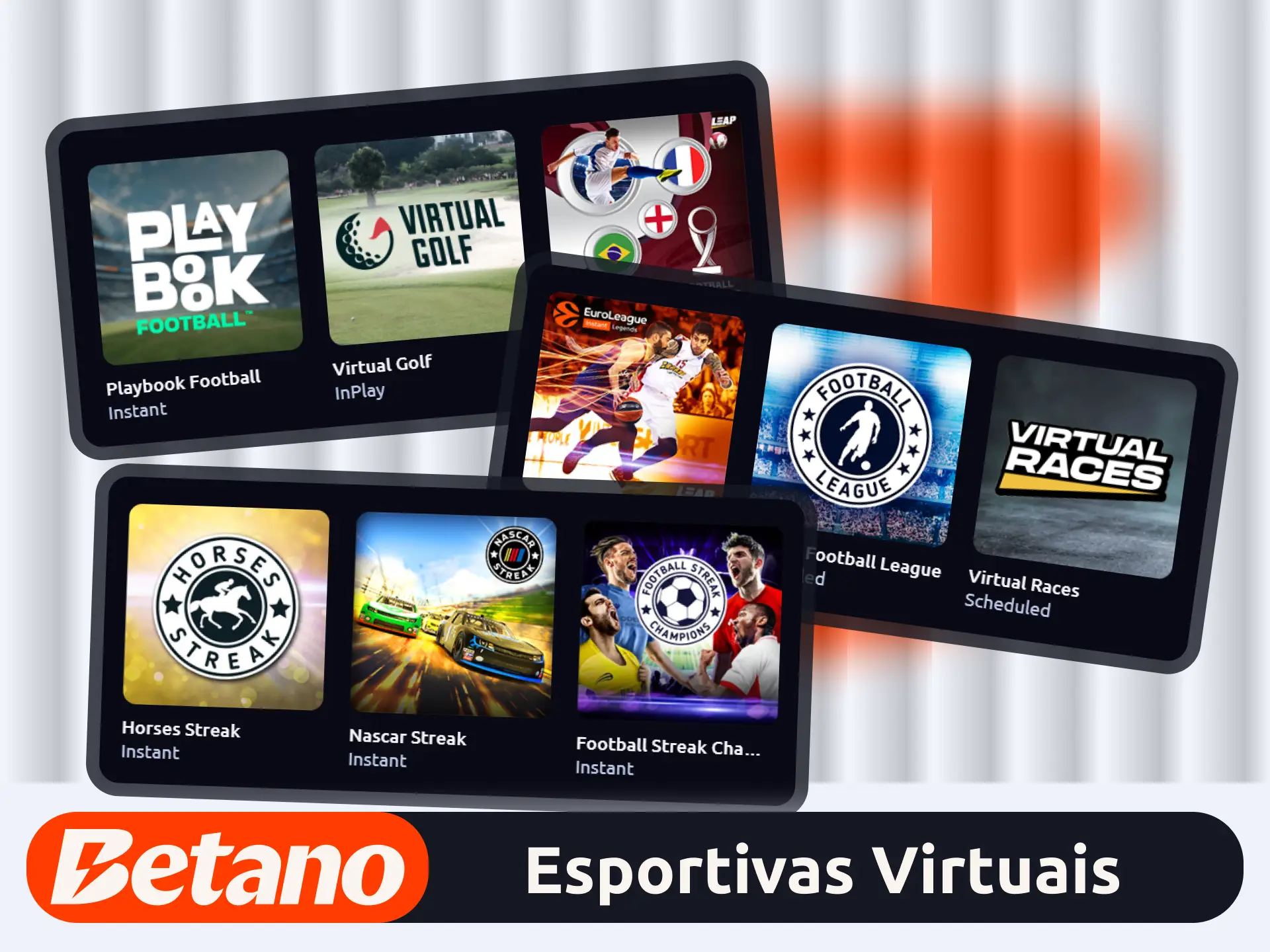 Aposte em esportes virtuais no site oficial da operadora Betano.