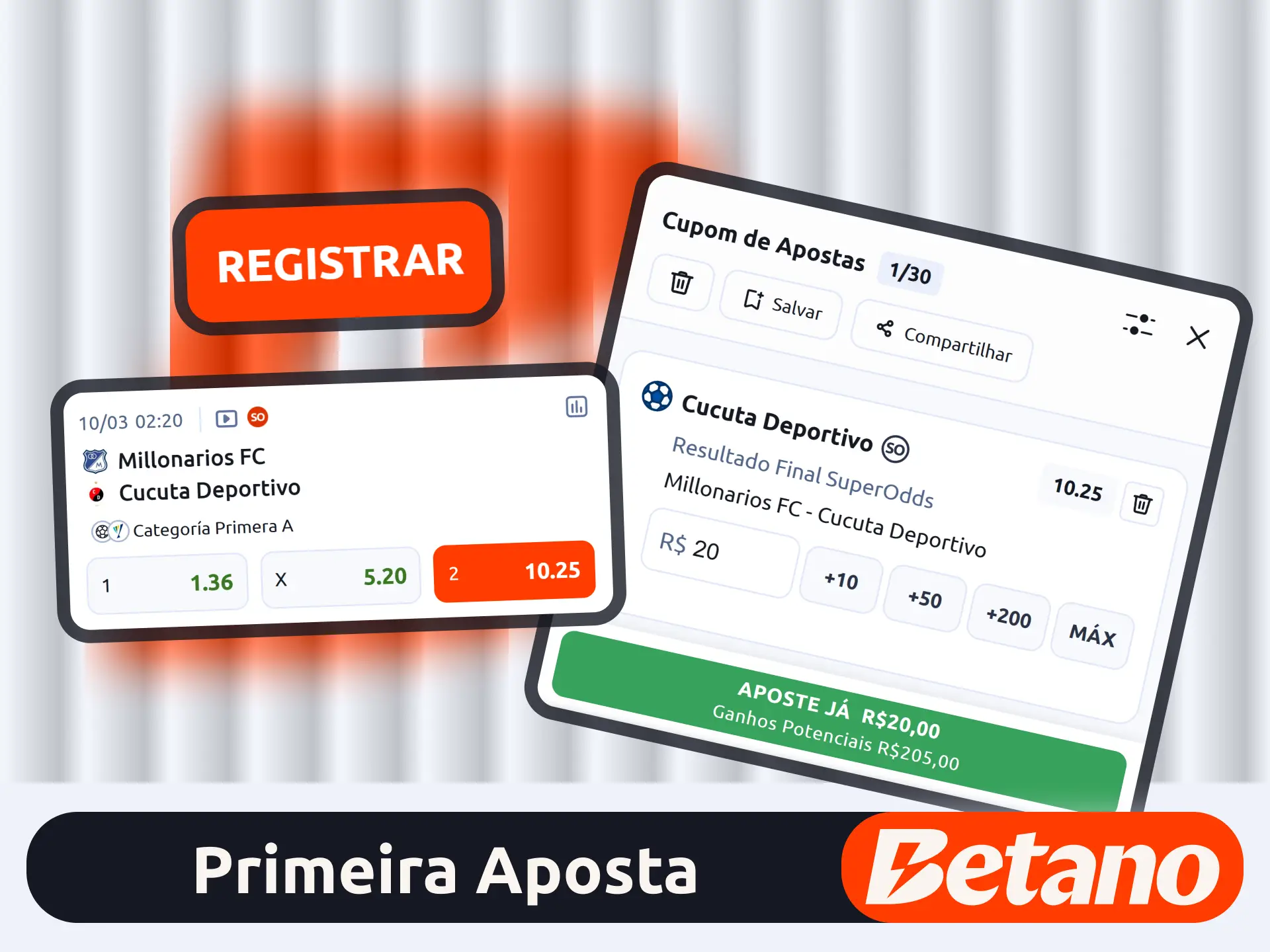 Faça sua primeira aposta no site oficial da marca Betano.