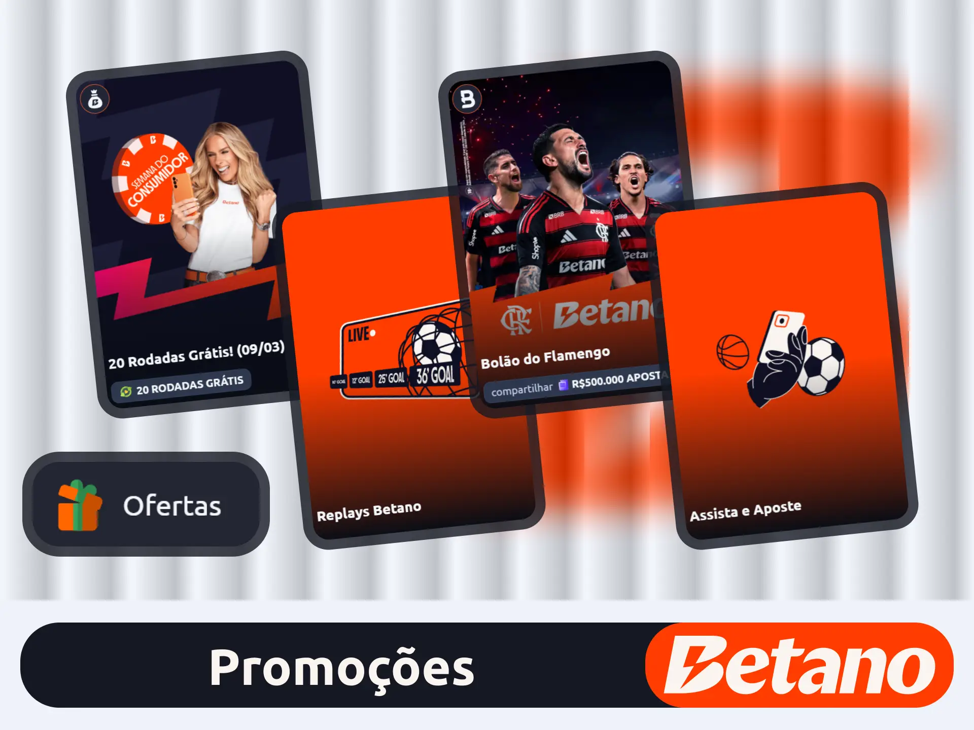Veja as promoções ativas no site oficial da empresa Betano.