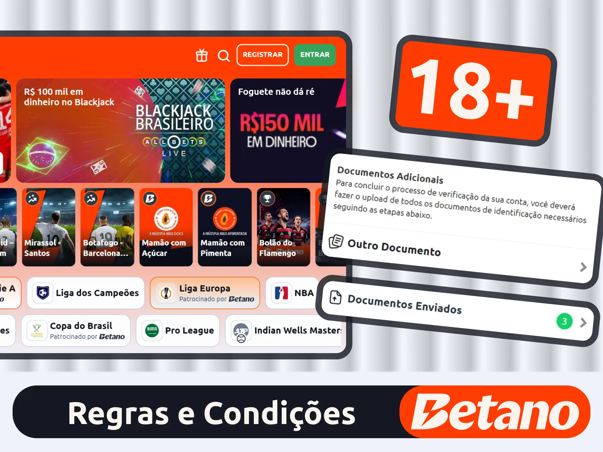 Leia os termos de uso no site oficial da Betano.