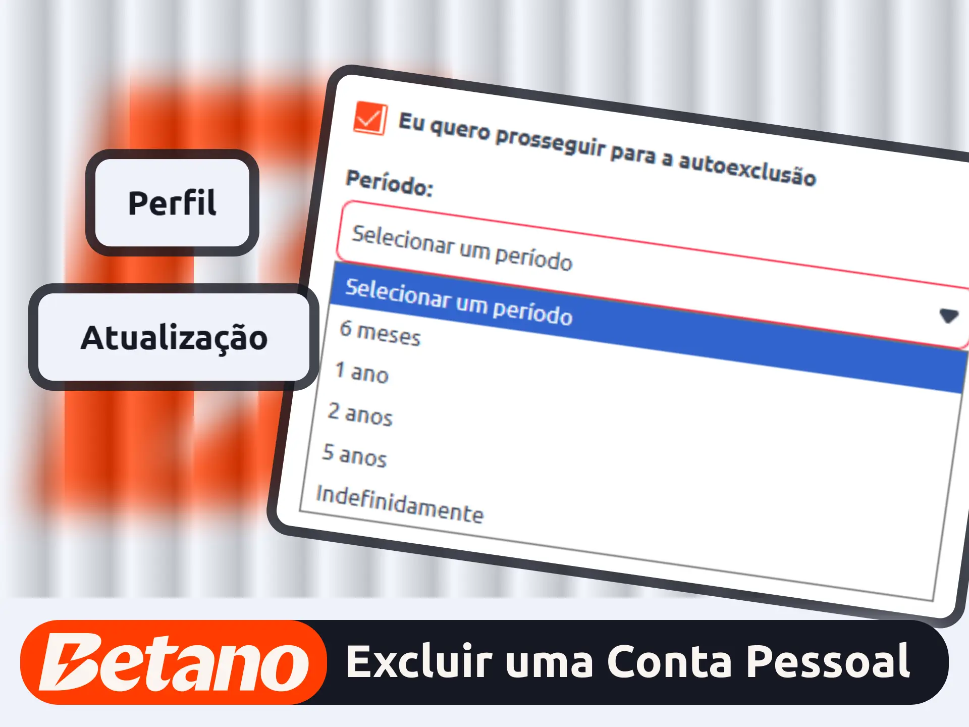 Solicite a autoexclusão segura no site oficial da plataforma Betano.