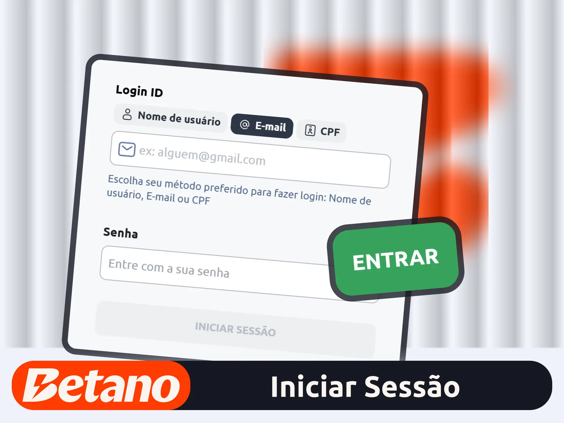 Acesse seu perfil agora no site oficial da plataforma Betano.