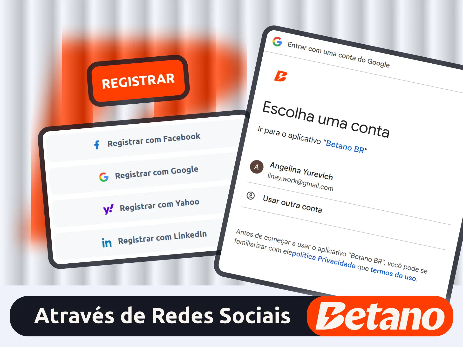 Use suas redes sociais no site oficial da operadora Betano.